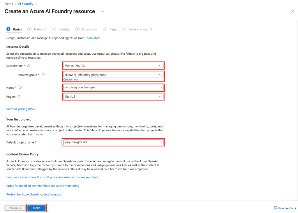 Getting Started with Azure AI Foundry Playgrounds – Dave McCollough